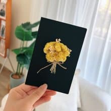 【24小時快速出貨】黃色小花束手工卡片/感謝卡片/生日/情人/七夕