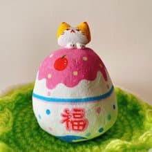 擴香石 | 緣起物系列 | 手繪 刨冰 達摩 招財貓