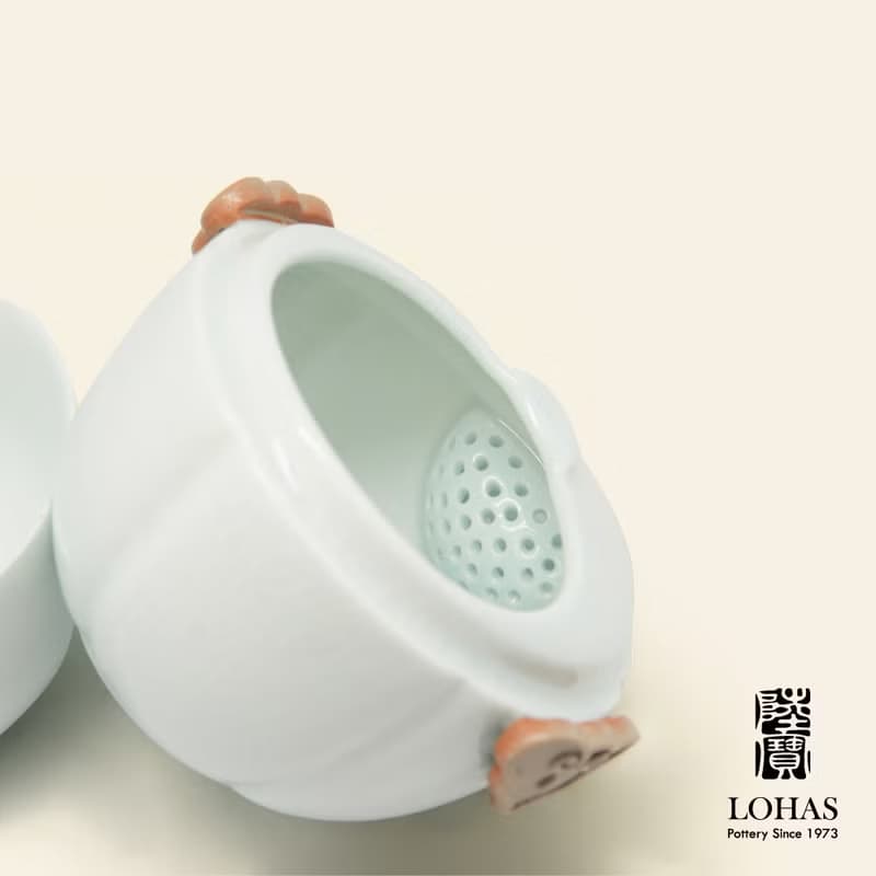 陸寶 祥雲如意 隨手泡 茶器 1壺1杯+攜行袋 旅行茶組