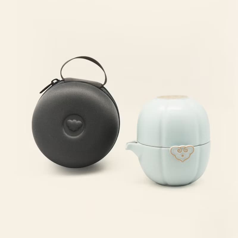 陸寶 祥雲如意 隨手泡 茶器 1壺1杯+攜行袋 旅行茶組