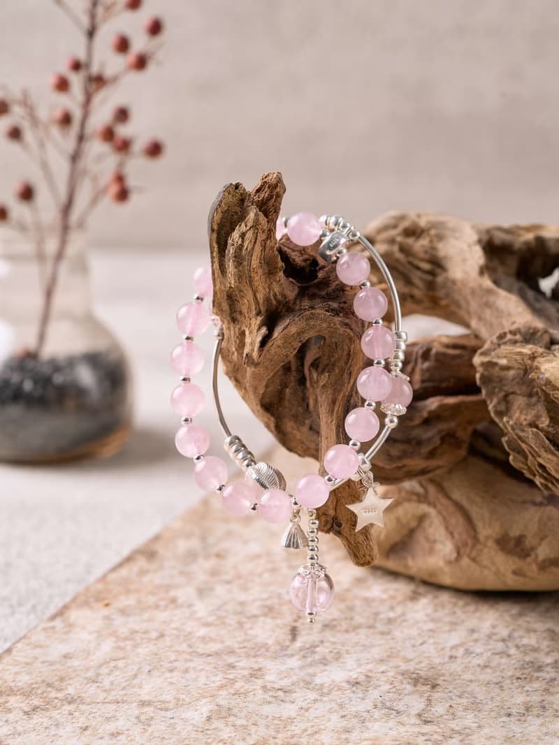 Wish 925純銀粉晶香薰精油手鍊