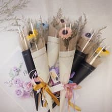 迎向未來向日葵單支畢業花束 /畢業花束/永生花/乾燥花束/太陽花