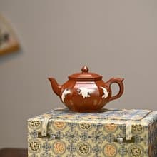 六方笑櫻全手工容量320cc朱泥笑櫻壺圓器方做表現出更強的線面感