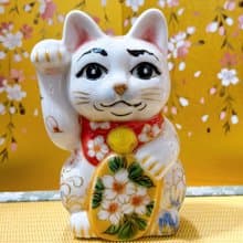 【鯉躍成祥】日本清水燒招財貓 | 鯉