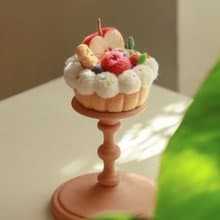 羊毛氈手作 可愛甜品水果蛋糕擺件節日禮物 原創手工創意禮物