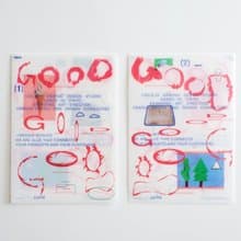 GOOD GOOD GOOD collé A4 plastic folder/日本設計師山口崇多
