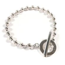【日本直送 中古美品】グッチ GUCCI ブレスレット ボールチェーン シルバー925 アクセサリー 新品仕上げ済み 保存箱・袋付き