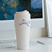 喜怒哀樂咖啡廳 WOKY 聯名 渾圓杯 附吸管 770ml 保溫杯