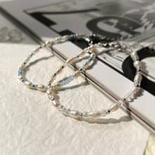 Found.Myth 忒彌斯的微笑 天然珍珠手鍊 白水晶 可水洗 手工製做