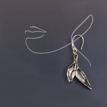 植物系列-雙葉單邊925銀耳環(單支/一對)