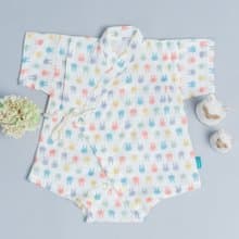 包屁甚平-動物11-紗 嬰幼兒 寶寶 包屁衣和服 浴衣 睡衣 禮盒新生