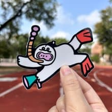 潛水茶包 | 防水防撞貼紙、行李箱貼紙 | 原創插畫