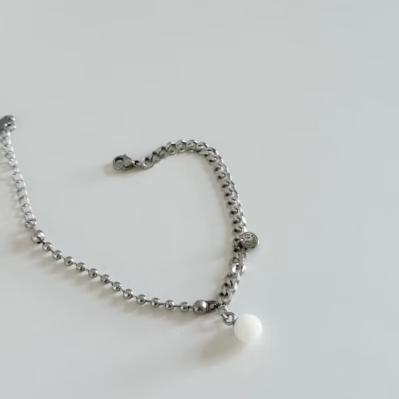 鈦鋼 二合一吊墜式 胎毛手鍊 寵物髮