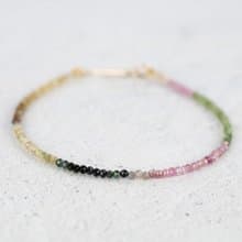 マルチカラートルマリンのブレスレット