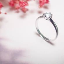 【比法一生】純銀戒指/求婚戒—經典六爪鑲單鑽戒指