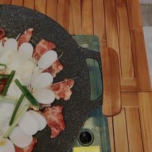 【柚木木手柄】韓系烤肉盤 防燙手柄