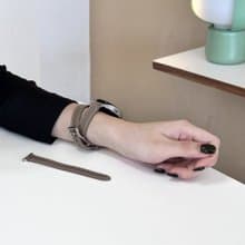 Appleskin vegan leather strap single & double set for galaxy watch apple watch