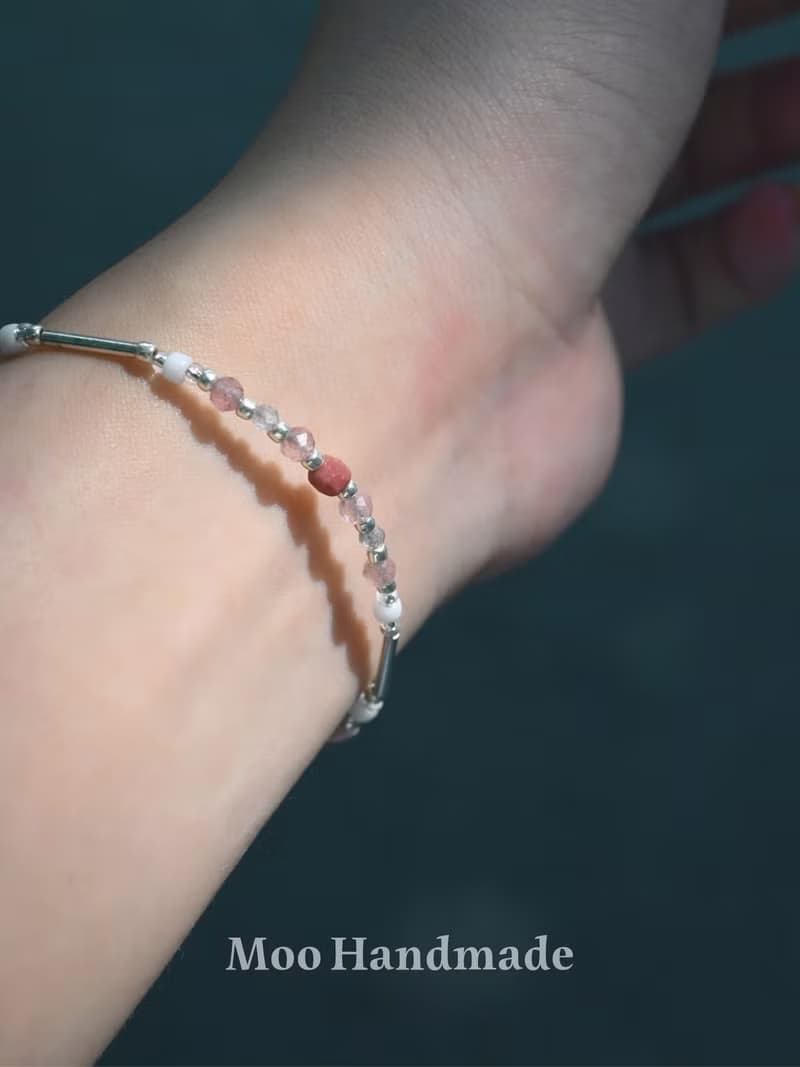 怦然心動_手作純銀水晶手鍊