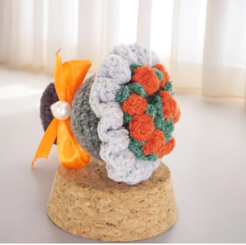 迷你鈎織小花束匙扣~~指尖綻放的春日浪漫