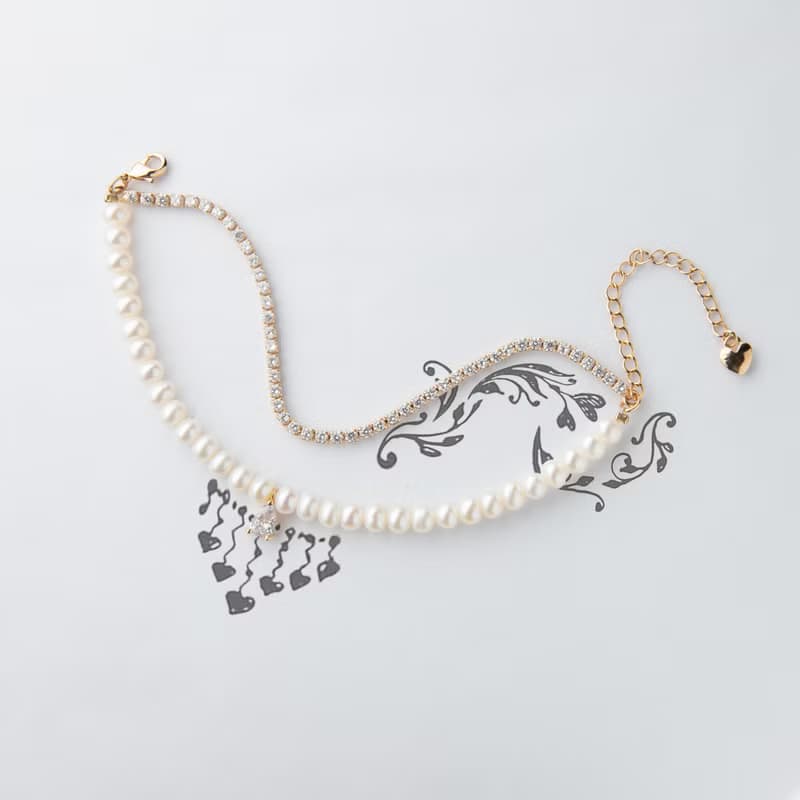 La belle époque 美好拾光-璀燦水滴珍珠手鍊