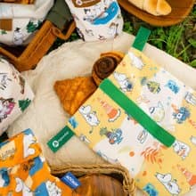 【Pinkoi x Moomin】好日子 Pockeat(大)食物袋-Moomin生日派對