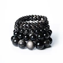 月光銀曜石手珠 6mm 8mm 10mm 12mm 14mm 16mm 18mm