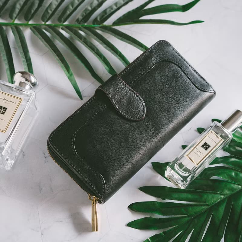 【禮盒】真皮文藝長夾 B19-636 黑