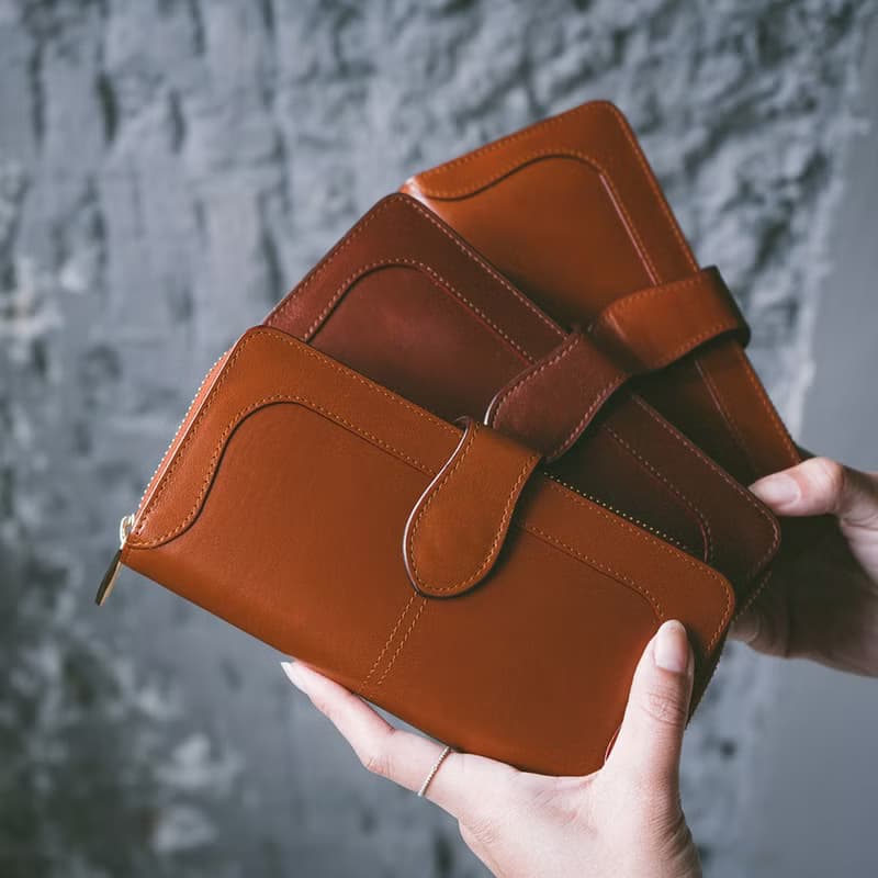 【禮盒】真皮文藝長夾 B19-636 黑