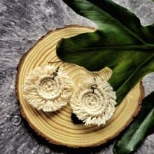 Macrame編織耳環-年輪說