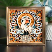 玉鹿遊雲|辦公室裝潢案頭擺件高級感小眾喬遷禮品開業禮