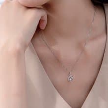 京華鑽石 跳舞鑽石 18K金 共0.17克拉 舞動樂章 輕奢鑽石項鍊