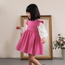 簡衣櫥|秋冬洋裝|小飛袖紅色格子洋裝