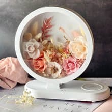 2F【花好月圓檯燈】生活美學/情人節/藍芽音響/多功能檯燈充電座/