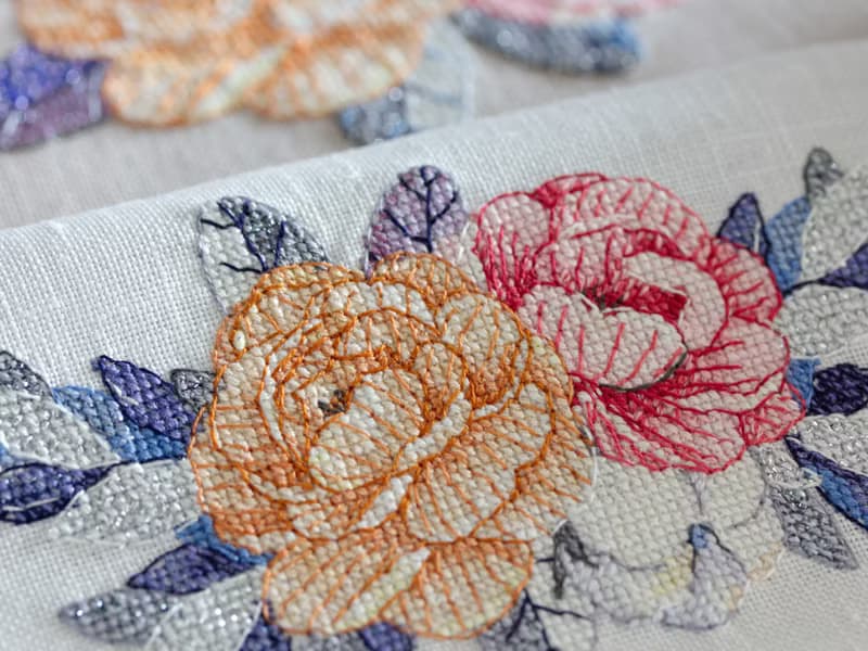 【數位】Moonlight Bouquet PDF cross stitch pattern