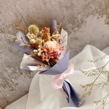 奶茶雙色手工索拉花束　情人節/母親節/生日禮物/紀念日