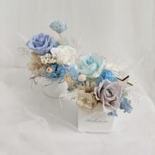 日月星辰永生盆花 生日情人結婚捧花永生乾燥花畢業謝師禮物生日