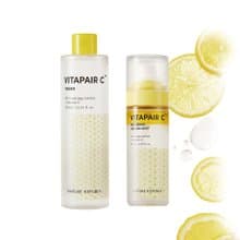 送人參蜂王水潤霜 VITAPAIR 維他命C光澤化妝水+精華導入噴霧組合