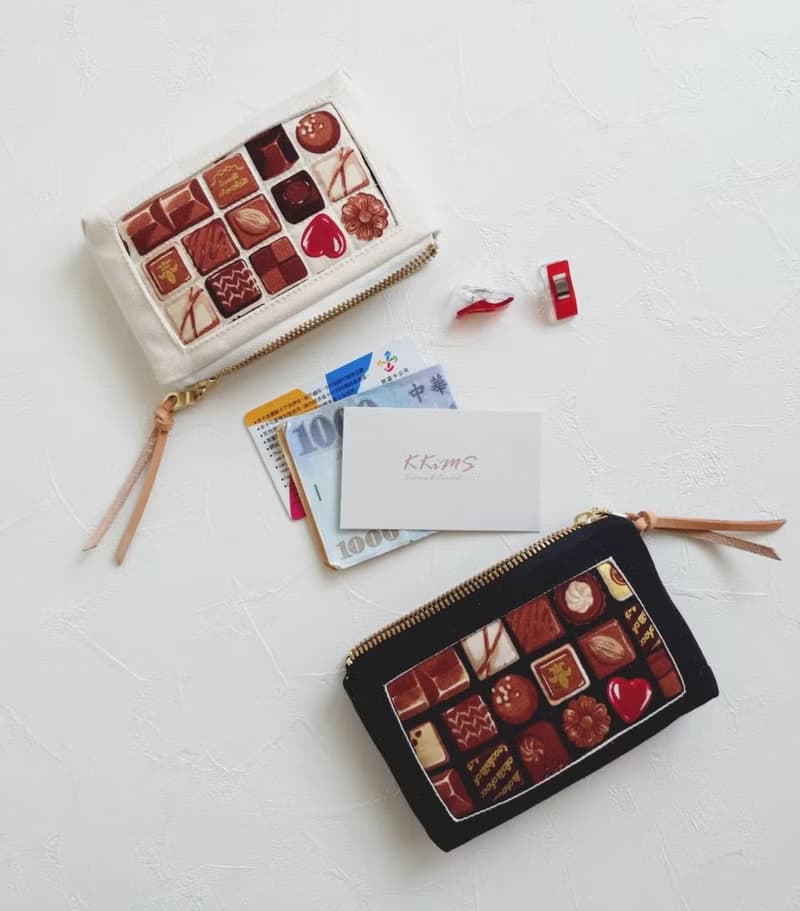 【CHOCO/百味巧克力系列】黑 白 小錢包 零錢包 票卡包 鑰匙包