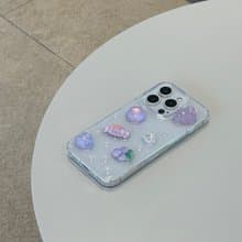 clear purple phone case