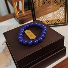 天然青金石手串帝王藍時尚手鏈禮盒裝