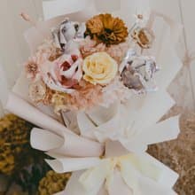 鈔票花束/黃色花束/有錢花/錢花束/生日花束/生日禮物/永生花花束