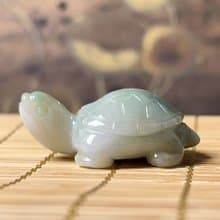 【吉祥‧長壽】飄花翡翠烏龜 | 天然緬甸A貨翡翠 | 送禮