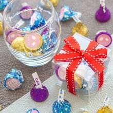 婚禮小物 KISSES水滴巧克力8顆入小禮盒(紅色緞帶)