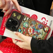 【隱藏式磁吸】狂奔的包子插畫鋁合金按鍵全磨砂防摔防刮iPhone16