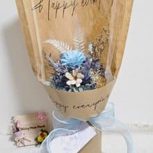 皎月有花 畢業花束-無畢業帽藍色系