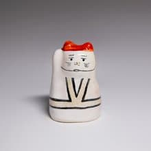 街頭開運招財貓-做工的人(紅帽)