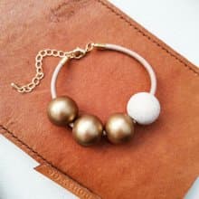 風落形物 皮革手鍊 數圈圈