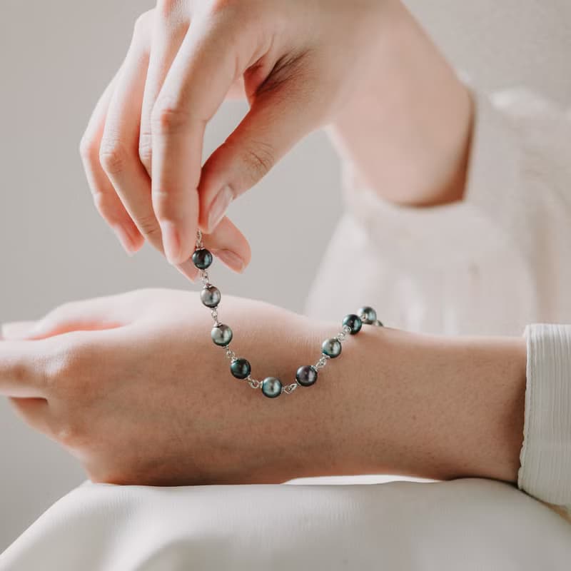 Alzena C._Akoya炫彩黑珍珠手鍊