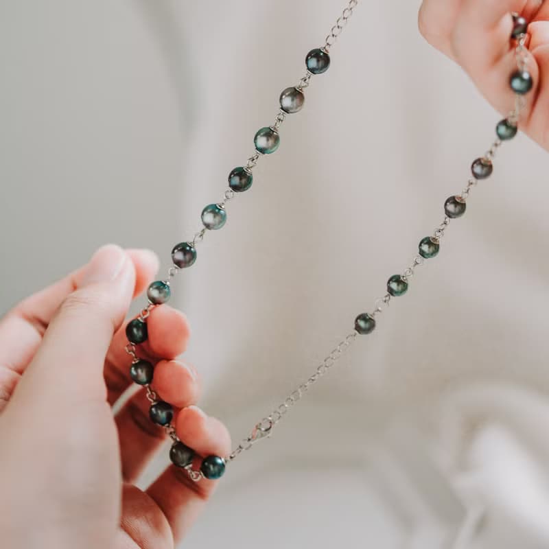 Alzena C._Akoya炫彩黑珍珠手鍊