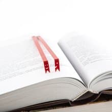 Cute Bookmarks Smiling Ribbons, Small Bookish Gift for Stylish Reader